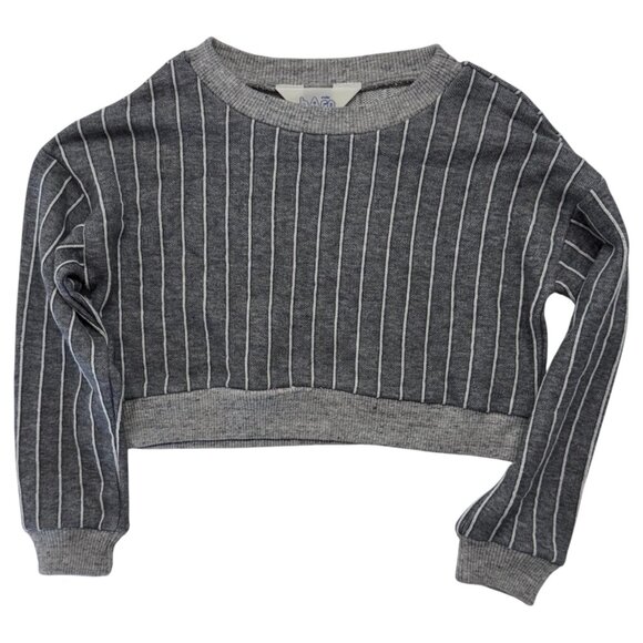 ATELIER BARN - SHORT SWEATSHIRT - 100% COTTON - GREY - NEW NO TAG - Picture 1 of 4